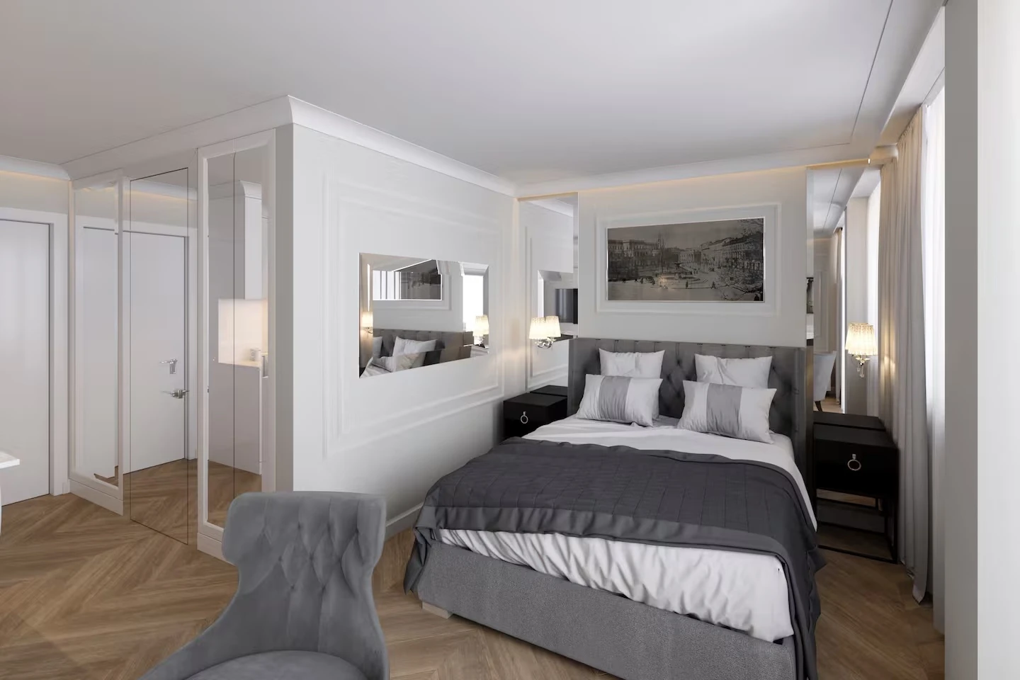 Sypialnia Apartamentu Glamour